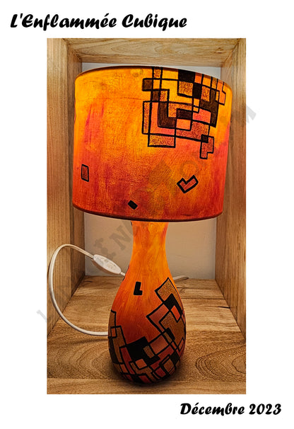 "L'Enflammée Cubique" (Vendue)